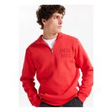 Jack & Jones Dik Yaka Kırmızı Erkek Sweatshırt 12299799 JORNEWOVE SWEAT SMU