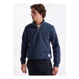 Jack & Jones Dik Yaka Lacivert Erkek Sweatshırt 12299799 JORNEWOVE SWEAT SMU
