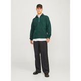 Jack & Jones Dik Yaka Relaxed Koyu Yeşil Erkek Kazak 12241817_JOROLLIE Knıt Half Zıp Sn - XL