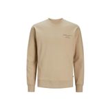 Jack & Jones Dik Yaka Sweatshırt JPRBLASANCHEZ BRANDING, 2XL, 5003120626, Kahve, erkek