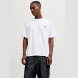 Jack & Jones Dust Script Erkek Beyaz Tişört (12292982-BW)