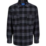 Jack & Jones Ekose Desenli Göğüs Cepli Gömlek Blafri - Siyah