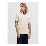 Jack & Jones Ekru Erkek Polo T-Shirt 12136668 Jjepaulos Polo Ss Noos