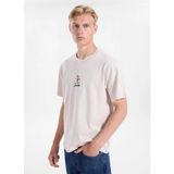 Jack & Jones Ekru Erkek Regular Fit Nakışlı T-Shirt 12288513 Jorcactus Tee Ss CREWBSS26 - M
