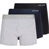 Jack & Jones Erkek 3'lü Bambu Boxer Paketi - Gabriel - 001-Siyah - XL