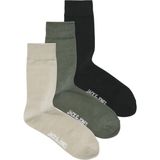 Jack & Jones Erkek 3'lü Çorap Paketi - Max - Standart - 01-Yeşil
