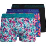 Jack & Jones Erkek 3'lü Desenli Boxer Paketi - Exotic - 310-Yeşil - M