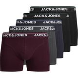 Jack & Jones Erkek 5'li Boxer Paketi - Timothy - 638-Bordo