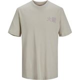 Jack & Jones Erkek Arkası Japon Baskılı Tişört 12210323 - Bej