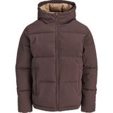 Jack & Jones Erkek Ayarlanabilir Bagcikli Kapüsonlu Puffer Ceket - Galaxy - 0 - Kahverengi
