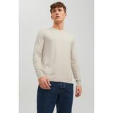Jack & Jones Erkek Basic Krem Ince Triko Kazak - 12208364 - XL