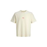 Jack & Jones Erkek Bej Kısa Kollu Tişört XL Beden JCOCLUB SMALL FRONT PRINT Modeli