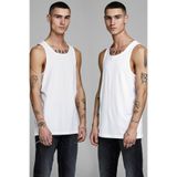 Jack & Jones Erkek Beyaz Düz Atlet, 2'Li Set, XS Beden