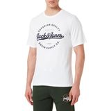 Jack & Jones Erkek Beyaz Tişört