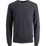Jack & Jones Erkek Bisiklet Yaka Gri Triko Kazak - 12208364 - M