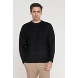 Jack & Jones Erkek Bisiklet Yaka Kazak - Max - Siyah - XL