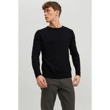 Jack & Jones Erkek Bisiklet Yaka Siyah Triko Kazak - 12208364 - M