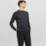 Jack & Jones Erkek Bisiklet Yaka Triko Kazak - Emil - 0-Gri - XL