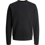 Jack & Jones Erkek Bisiklet Yaka Triko Kazak - Milano - 000-Siyah - 2XL