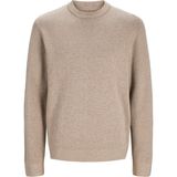 Jack & Jones Erkek Bisiklet Yaka Triko Kazak - Milano - 0019-Bej - XS