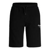 Jack & Jones Erkek Çocuk Baskılı Şort 12289220, 8 Yaş, 5003340902, Siyah, Erkek Çocuk