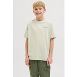 Jack & Jones Erkek Çocuk Beyaz Kısa Kollu Tişört 12 Yaş Beden JORSPLIT BACK TEE SS Modeli
