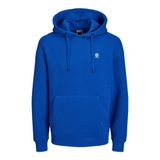 JACK & JONES Erkek Çocuk JCOSTRUCTURED SWEAT HOOD SMU Jeans, Koyu Mavi, L