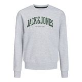 JACK & JONES Erkek Çocuk Jjejosh Sweat Bisiklet Yaka Noos Jnr Sweatshirt, Beyaz Melanj, 140