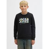 Jack & Jones Erkek Çocuk Sweatshirt, Baskılı, Siyah, 12 Yaş
