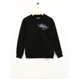 Jack & Jones Erkek Çocuk Sweatshirt JCONEBULAS SWEAT CREW NECK JNR, 7-10 Yaş, 5003072159, Siyah, erkek-çocuk