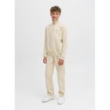 Jack & Jones Erkek Çocuk Sweatshirt, Nakışlı, Krem, 16 YAŞ