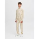 Jack & Jones Erkek Çocuk Sweatshirt, Nakışlı, Krem, 8 Yaş