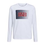 JACK & JONES Erkek Çocuk Tişörtü Logolu Tişört Junior, Beyaz, 140