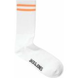 Jack & Jones Erkek Çorap 12204854 - Standart - Beyaz - Turuncu