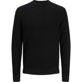 Jack Jones Erkek Desenli Örgü Kazak 12283381 - Siyah