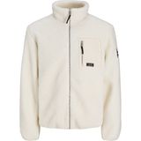 Jack & Jones Erkek Dik Yaka Teddy Mont - Daytona - L - 00-Beyaz