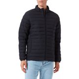 JACK & JONES Erkek dolgulu ceket, geri dönüşümlü, Siyah, M