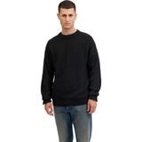 Jack & Jones Erkek Düz Örgü Kazak 12278922 - Siyah - XL