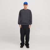 Jack & Jones Erkek Düz Renk Bisiklet Yaka Sweatshirt - Charge - M - 01-Gri