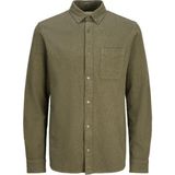 Jack & Jones Erkek Düz Renk Uzun Kollu Gömlek - Blubrook - Yeşil