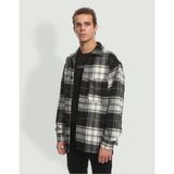 Jack & Jones Erkek Ekose Desenli Uzun Kollu Gömlek - 12239303 - XL - Siyah