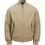 Jack & Jones Erkek Fermuarli Ribana Detayli Bomber Mont - Kinetic - 02S-Bej