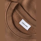 Jack & Jones Erkek Gögüs Baskili Bisiklet Yaka Sweatshirt - Aero - 0-Kahverengi - 2XL