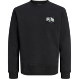 Jack & Jones Erkek Gögüs Baskili Bisiklet Yaka Sweatshirt - Aero - 0 - Siyah - XL