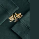 Jack & Jones Erkek Gögüs Baskili Kapüsonlu Sweatshirt - Aero - 00-Yeşil