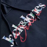 Jack & Jones Erkek Gögüs Baskili Kapüsonlu Sweatshirt - Tom - 001-Lacivert