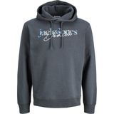 Jack & Jones Erkek Gögüs Baskili Kapüsonlu Sweatshirt - Tom - 00E-Gri - XL