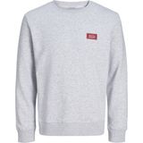 Jack & Jones Erkek Gögüs Baskili Regular Fit Bisiklet Yaka Sweatshirt - Rush - 0-Gri - XL
