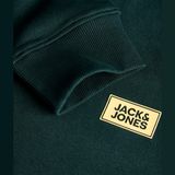 Jack & Jones Erkek Gögüs Baskili Regular Fit Bisiklet Yaka Sweatshirt - Rush - 00-Yeşil - M