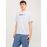 Jack & Jones Erkek Gögüs Baskili Tisört - Corplogo - 01-Beyaz